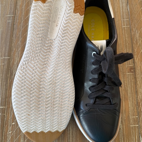 Cole Haan Black Leather Men's Sneakers - Picture 4 of 5